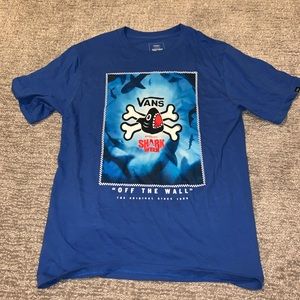 Vans x Sharkweek short sleeve tshirt youth large